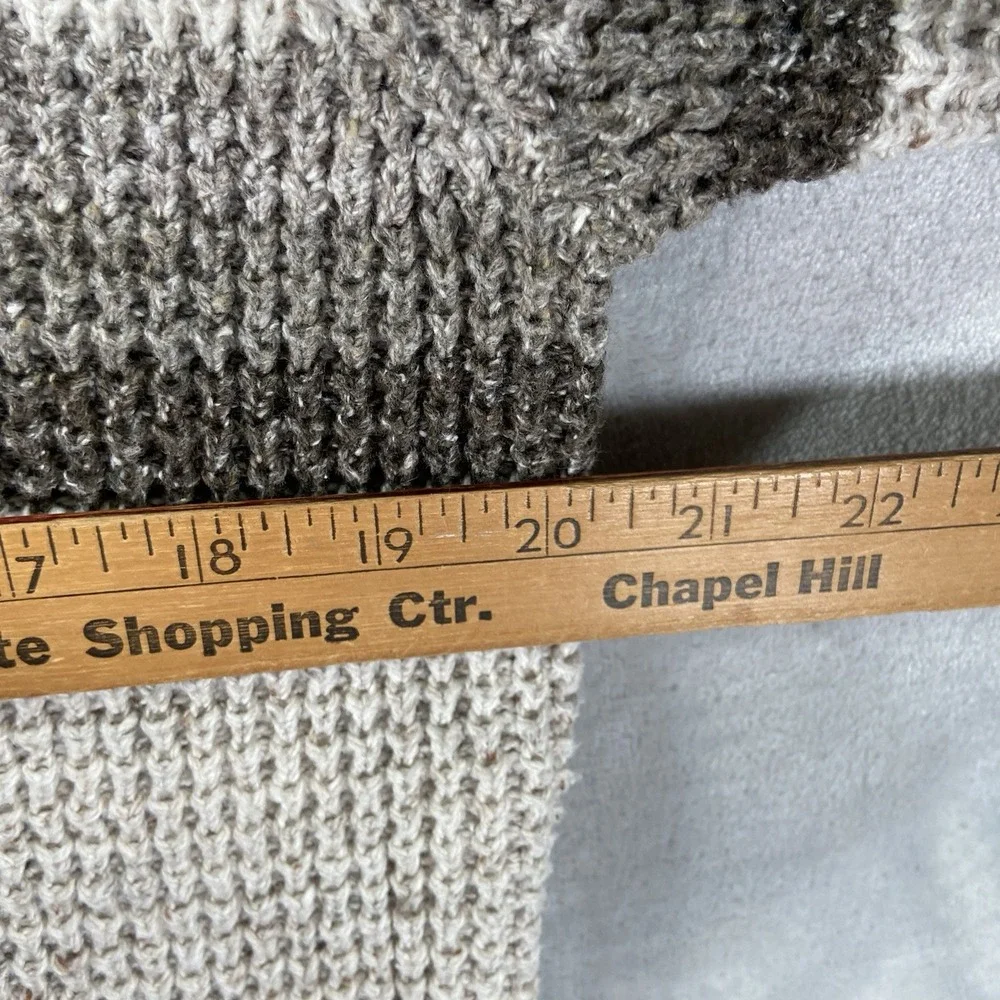 Wellen Sweater Mens Medium Huckberry Crew Neck Chunky Knit Pullover Fisherman